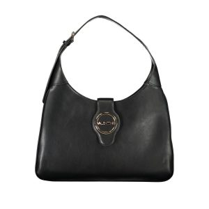 Mario Valentino Black Polyurethane Women Handbag