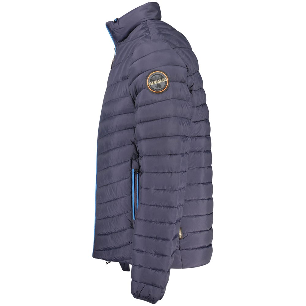 Napapijri Blu Poliammide Men Jacket - Image 3