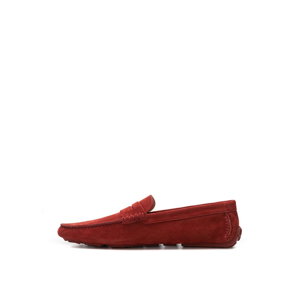 Bally Bordeaux Leather Moccassin - Image 2