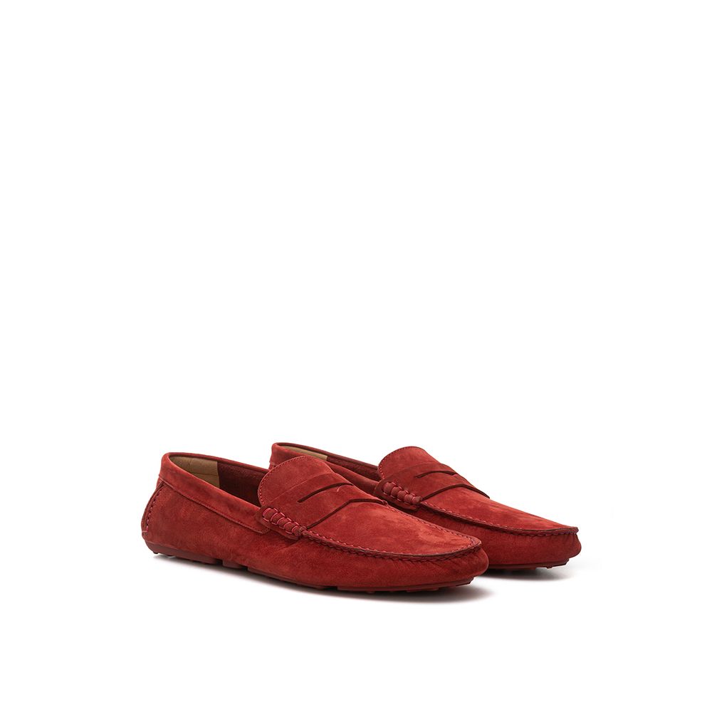 Bally Bordeaux Leather Moccassin - Image 3