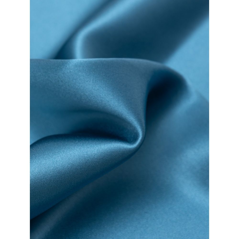 Dolce & Gabbana Light Blue Silk Pocket Square - Image 2