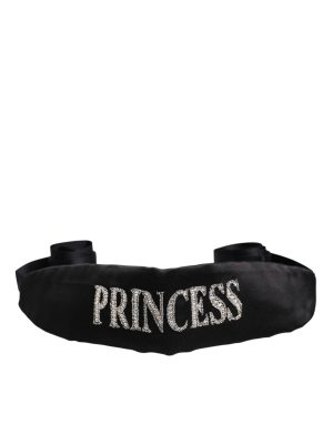 Dolce & Gabbana Black Princess Fantasy Braided Waist Belt