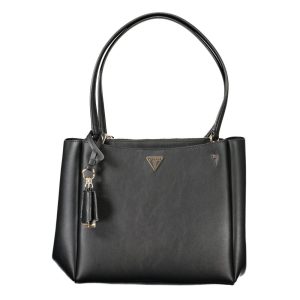 Guess Jeans Nero Poliuretano Women Handbag