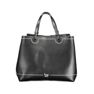 BYBLOS Black Polyurethane Women Handbag