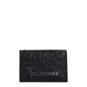 Billionaire Italian Couture Blue Crocodile Cardholder