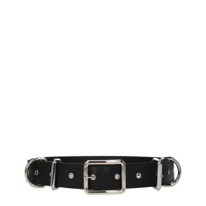 Moschino Black Leather Belt
