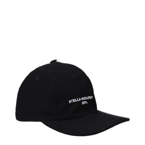 Stella McCartney Black Cotton Cap (Baseball Hat)