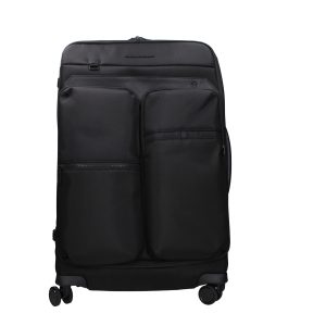 Piquadro Black Fabric Luggage And Travel