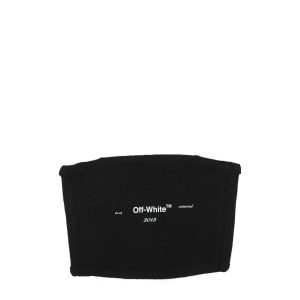 Off-White Black Cotton Facemask