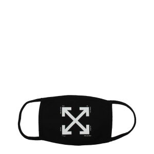 Off-White Black Cotton Facemask