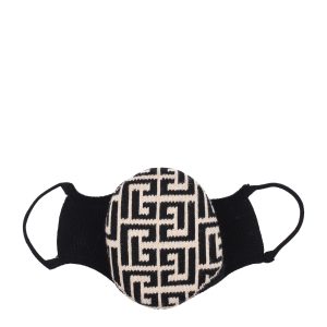 Balmain Beige Cotton Facemask