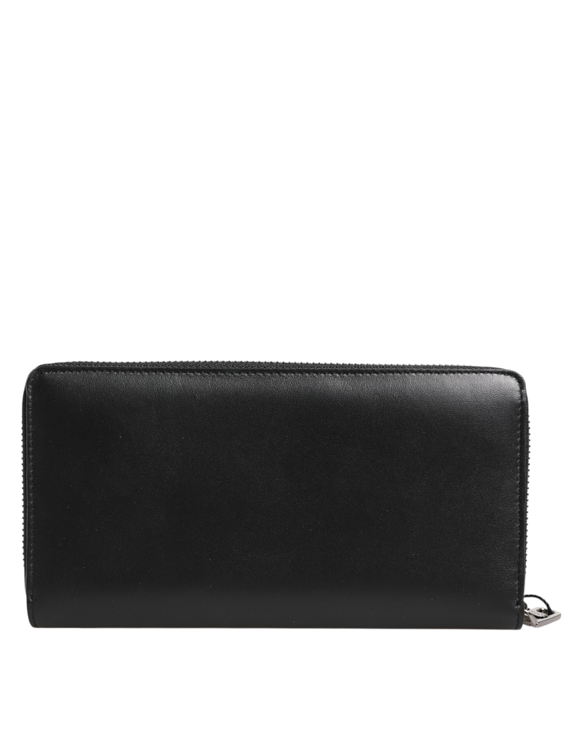 Dolce & Gabbana Black Brown Exotic Leather Men Continental Clutch Wallet - Image 4