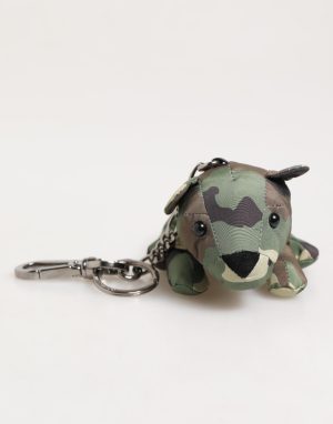 Dolce & Gabbana Camouflage Multicolor Animal Silhouette Keychain Keyring
