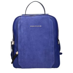 Piquadro Blue Leather Backpack