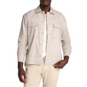 Calvin Klein Beige Lyocell Coat