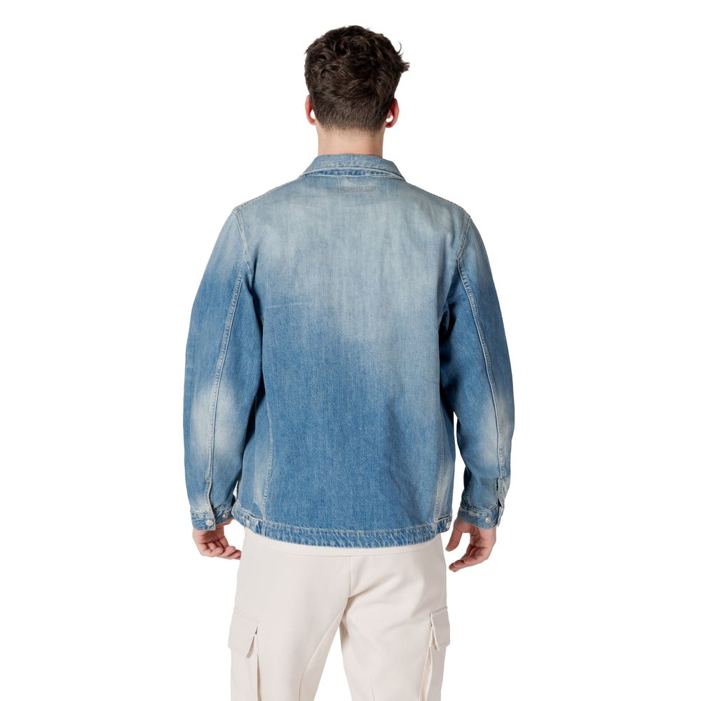 Replay Light Blue Cotton Denim Jacket - Image 2