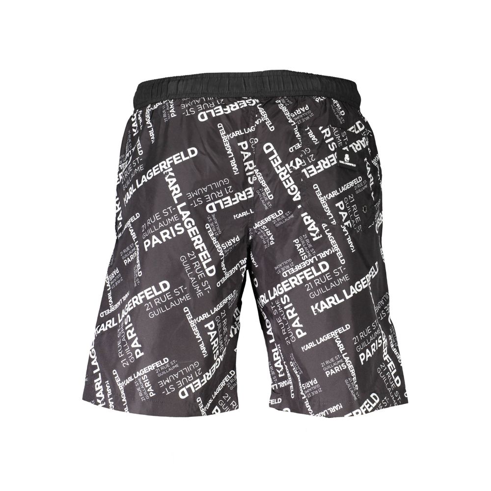 Karl Lagerfeld Nero Polyester Men Swimwear Boxer - Image 2