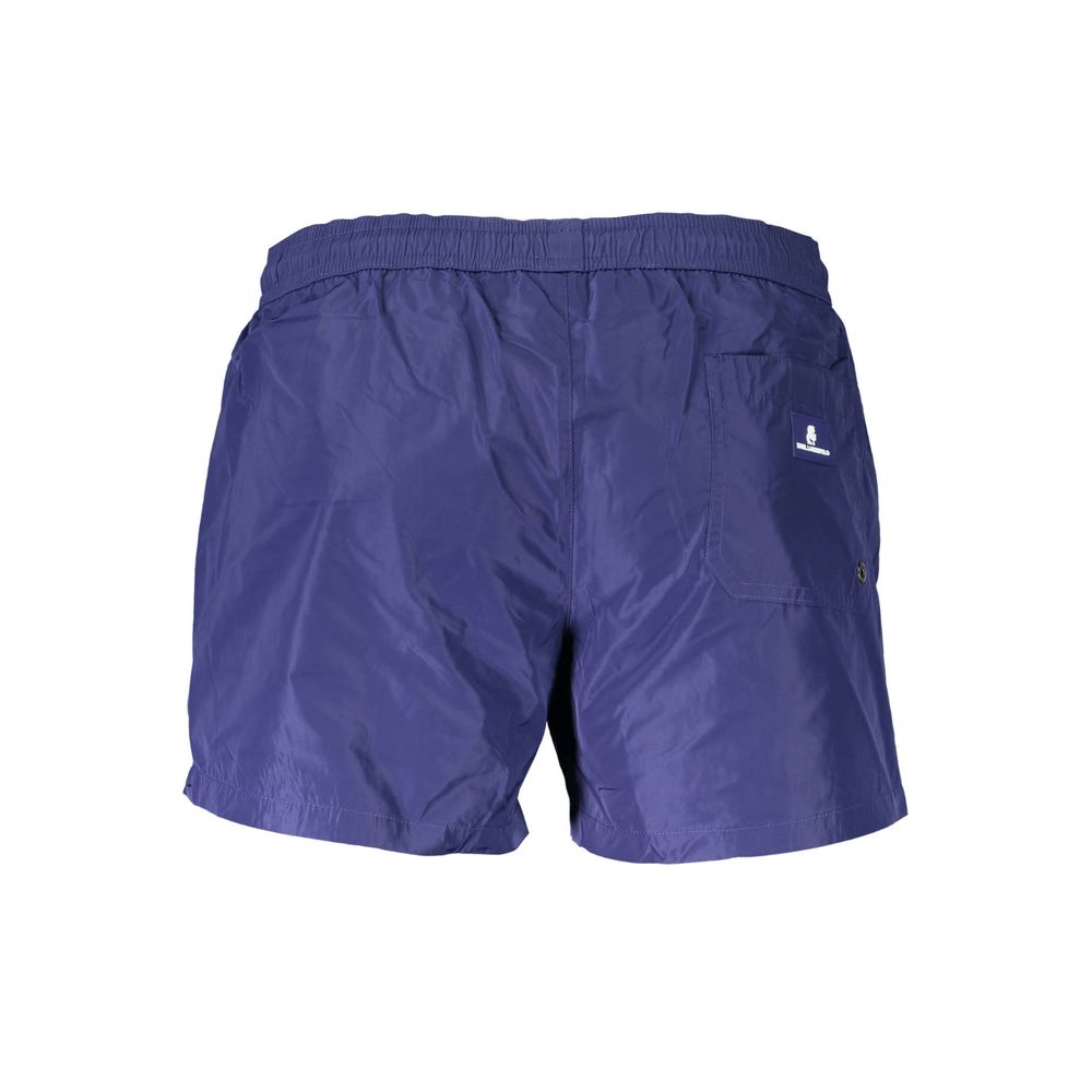 Karl Lagerfeld Blue Polyester Men's Swim Boxer - Image 2