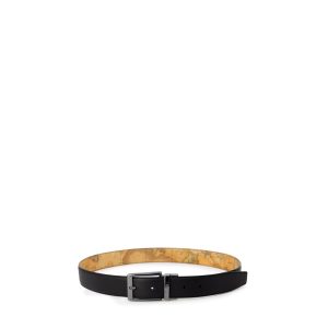 Alviero Martini Prima Classe Black Leather Regular Belt