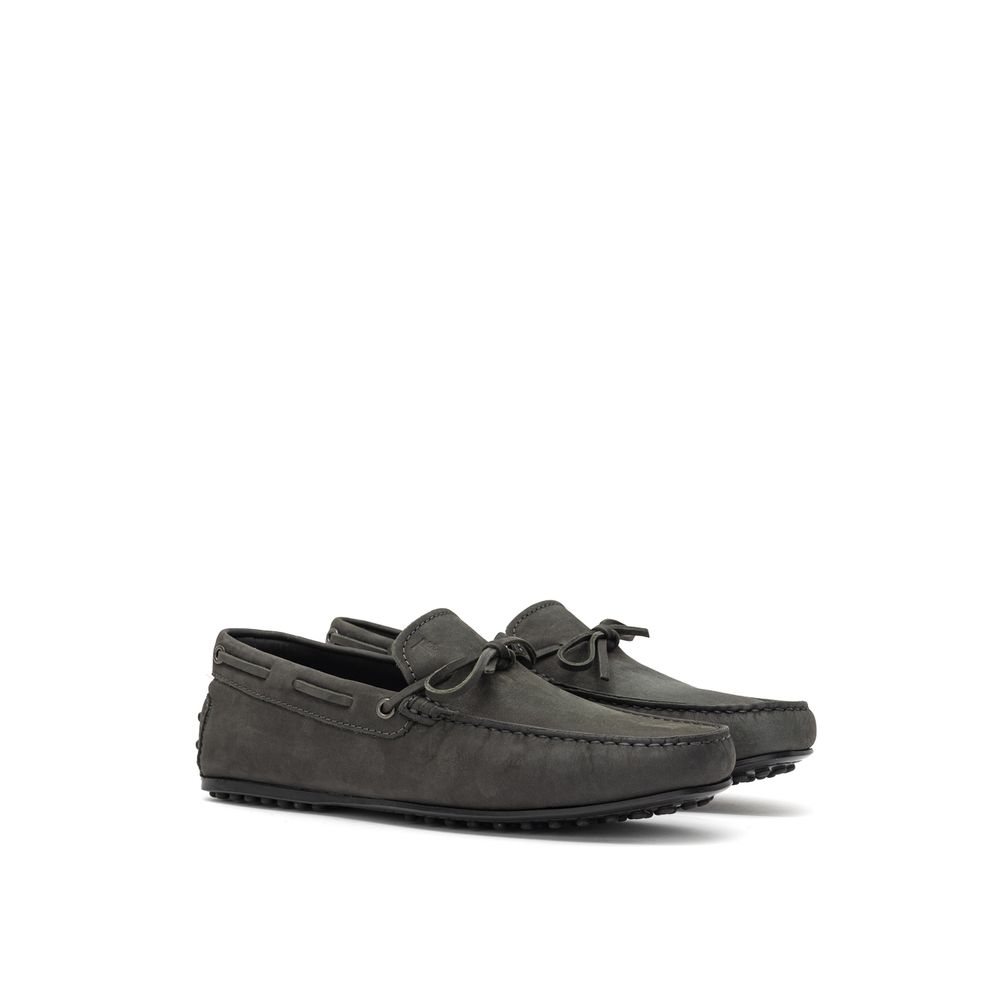 Tod's Gray Nubuc Leather Moccassin - Image 2