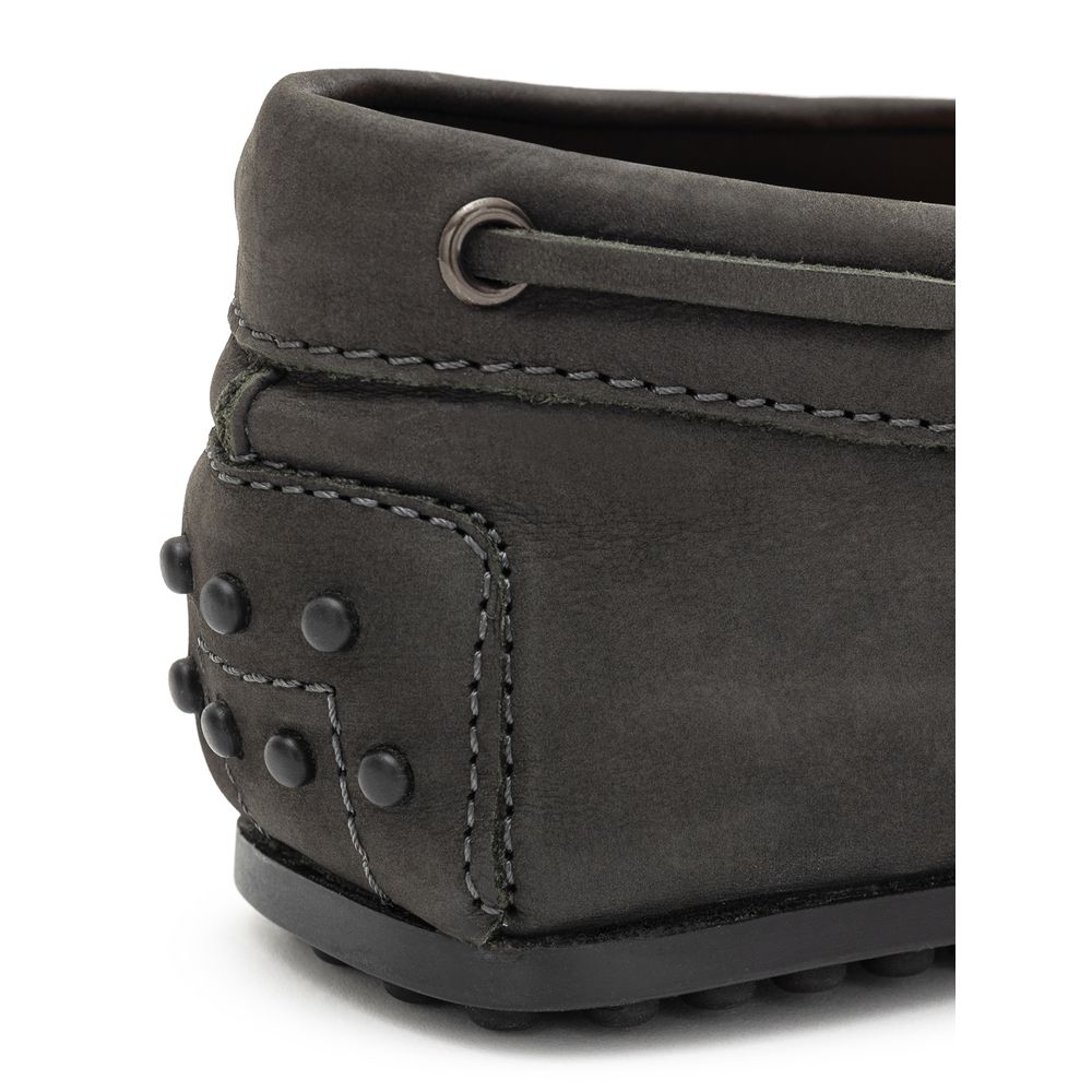Tod's Gray Nubuc Leather Moccassin - Image 6