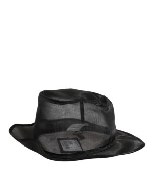 Dolce & Gabbana Black Silk Mesh Bucket Men Fisherman Cap Hat