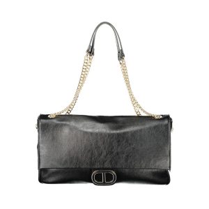 Twinset Nero Poliuretano Woman Shoulder Bag