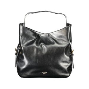 Twinset Black Polyurethane Women Hobo Bag