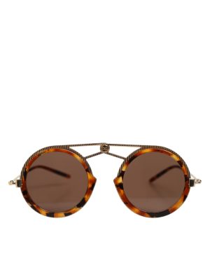 Dolce & Gabbana Gold Havana Frame DG Fatto A Mano Eyewea Sunglasses