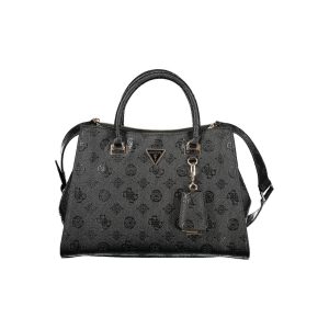 Guess Jeans Nero Poliuretano Woman Handbag
