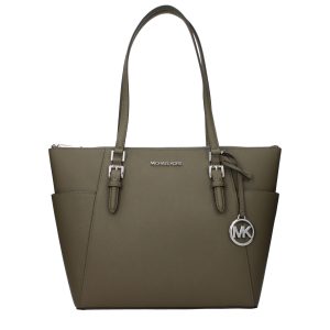 Michael Kors Green Leather Shoulder Bag