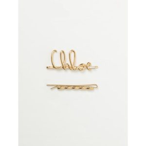 Chloé Brown Metal Hair Clip