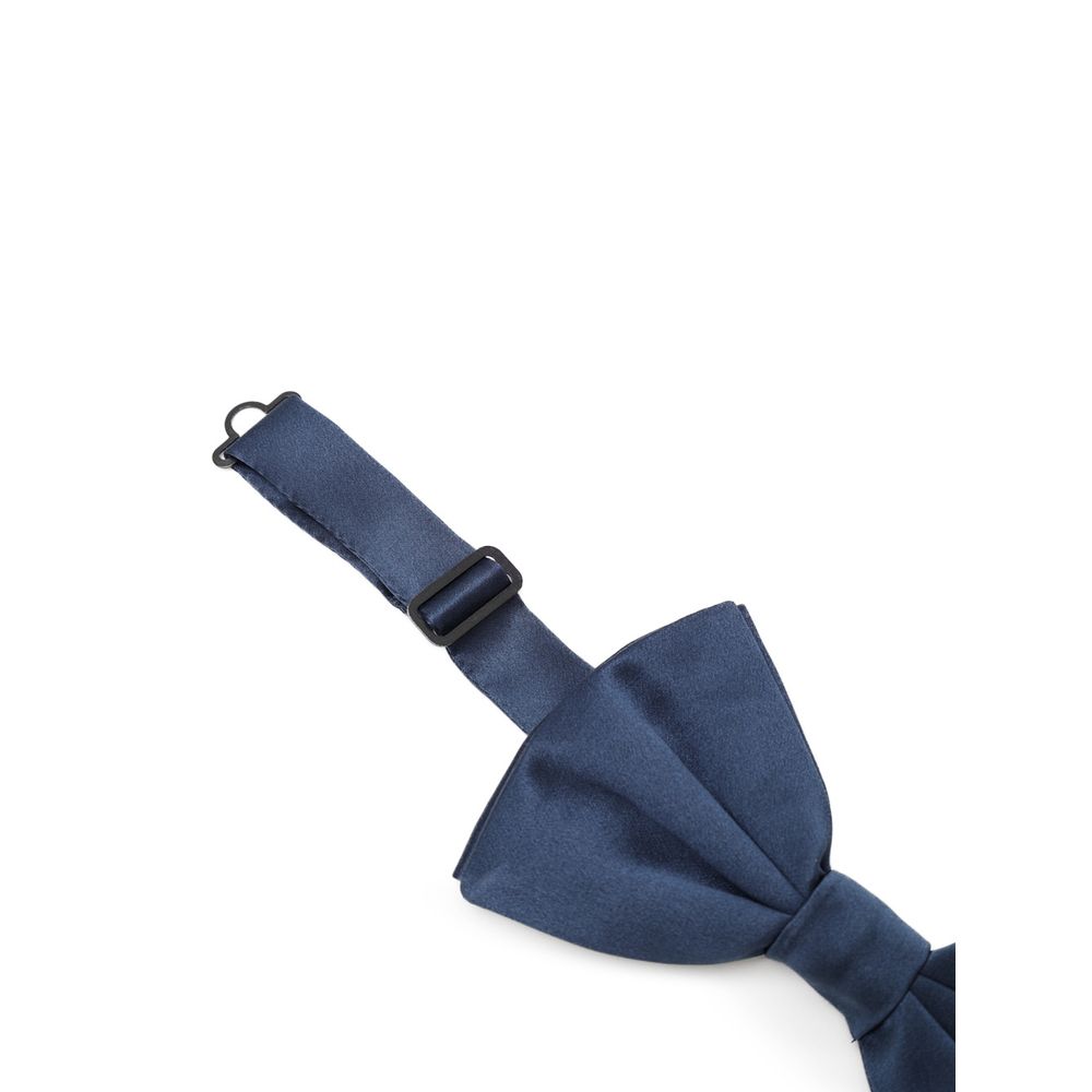 Dolce & Gabbana Blue Silk Bowtie - Image 2