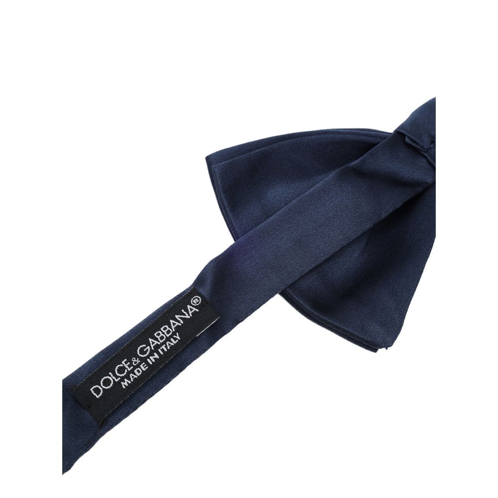 Dolce & Gabbana Blue Silk Bowtie - Image 3