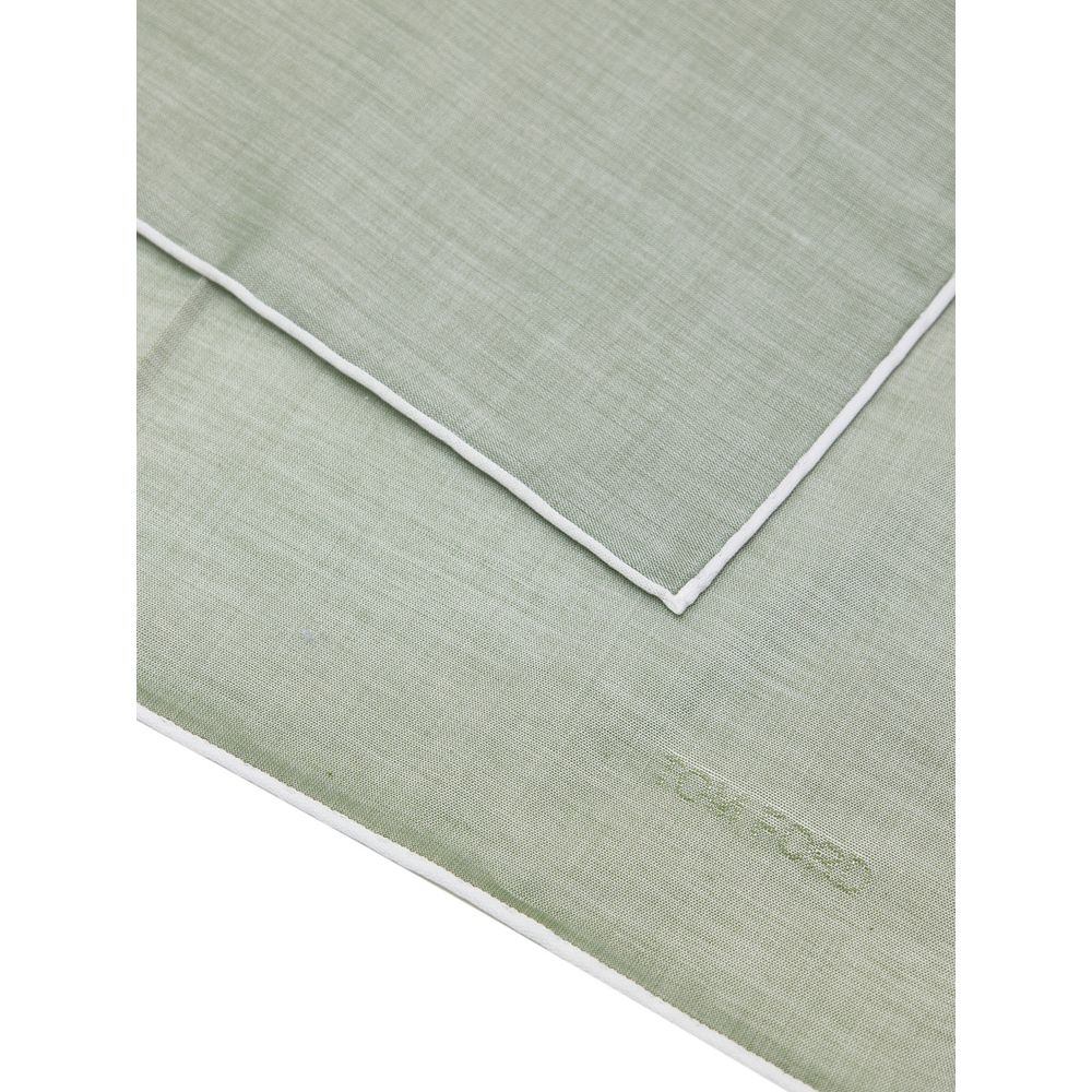 Tom Ford Green Cotton Pocket Square - Image 2