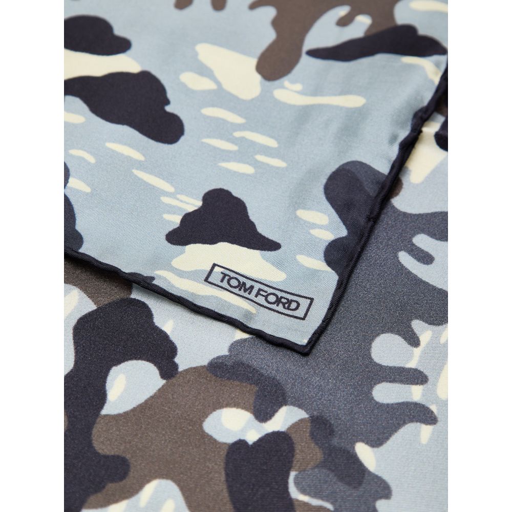 Tom Ford Gray Silk Pocket Square - Image 2