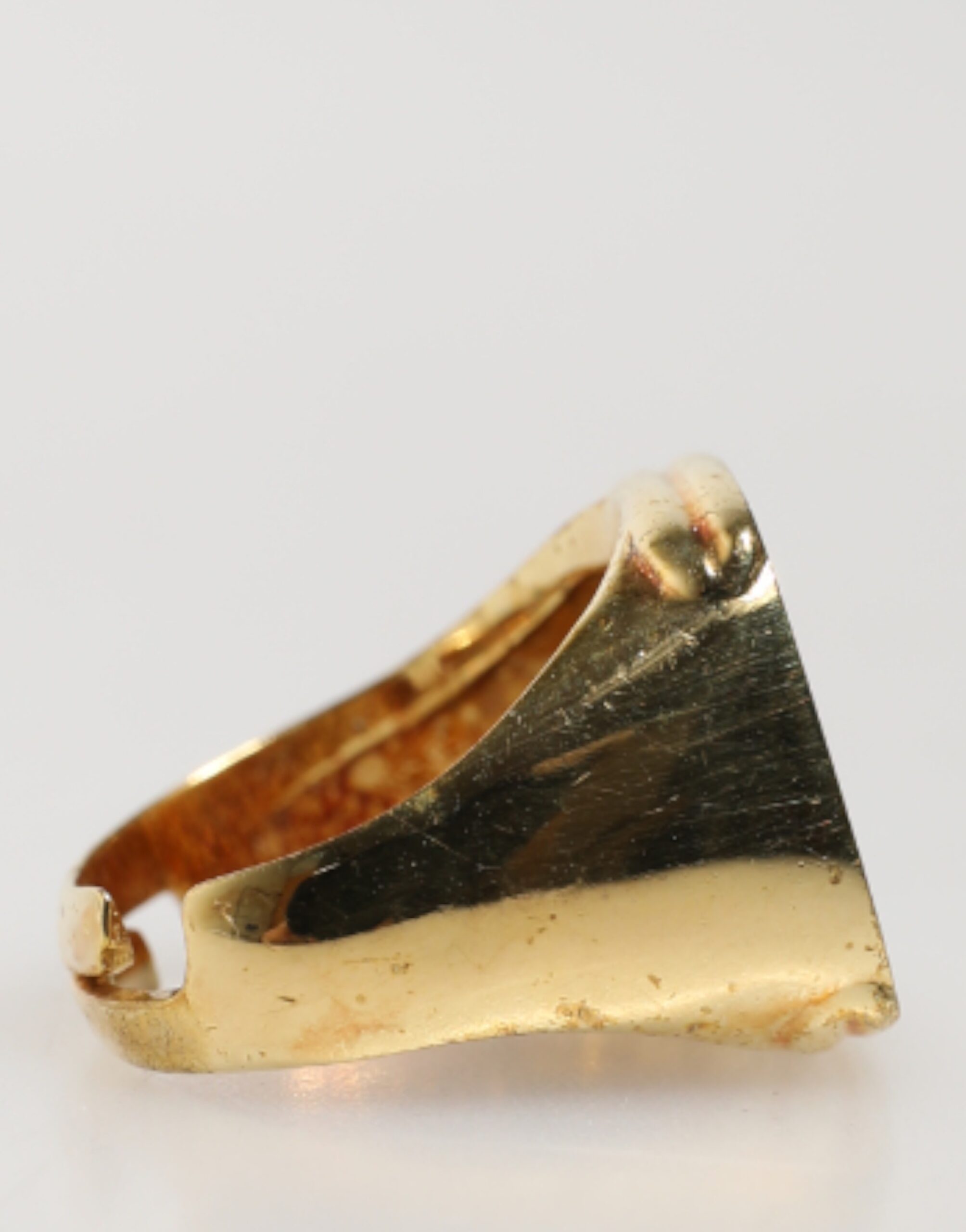 Dolce & Gabbana Gold-Tone Real Brass Black Enamel "J" Adjustable Rings - Image 6
