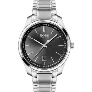 Hugo Boss Gray Stainless Steel Dress Watch