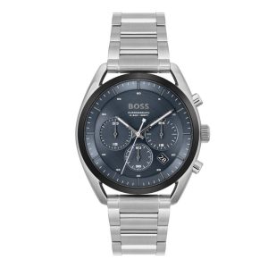 Hugo Boss Gray Stainless Steel Dress Watch