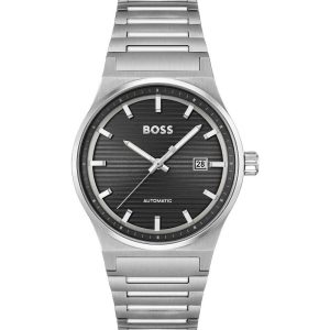 Hugo Boss Gray Stainless Steel Dress Watch