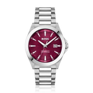 Hugo Boss Gray Stainless Steel Dress Watch
