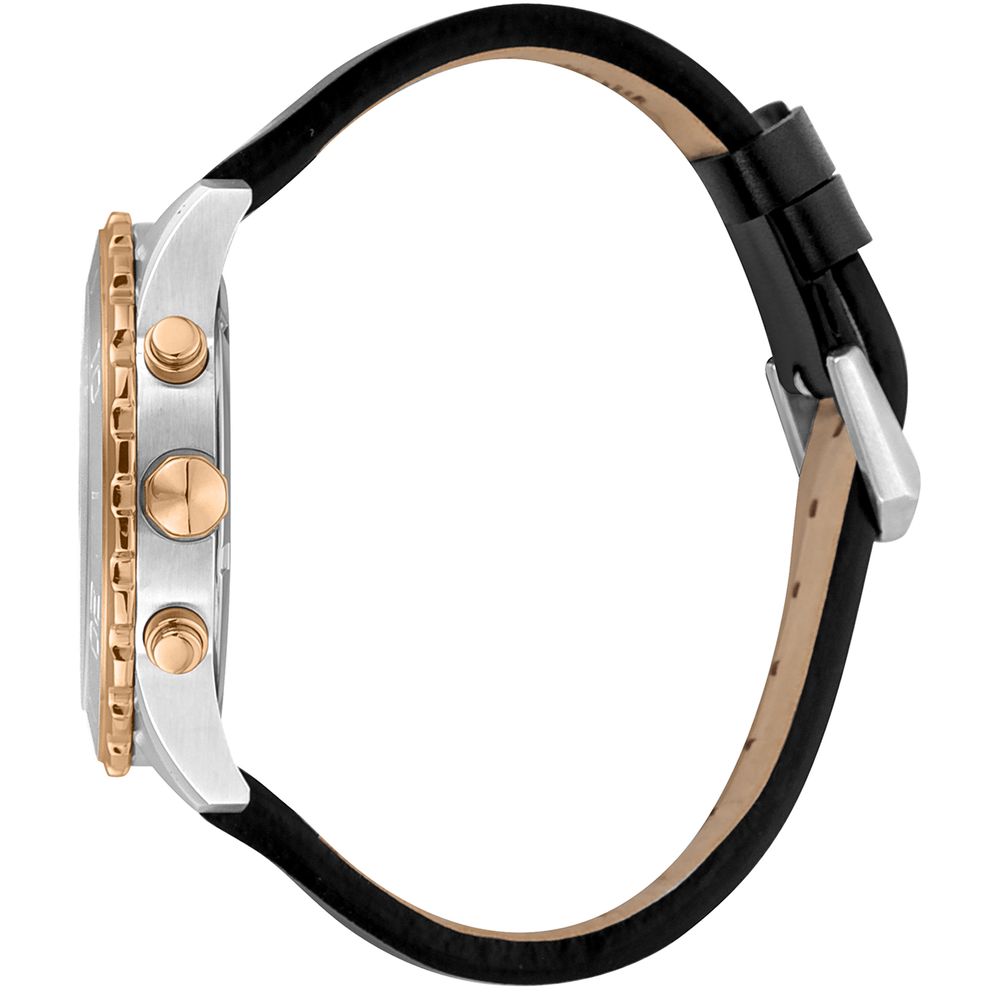 Just Cavalli Black Leather Bracelet Watch - Image 3