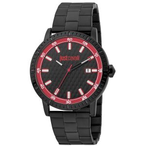 Just Cavalli Black Stainless Steel Dress Watch