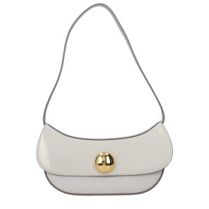 Marni Gray Leather Shoulder Bag
