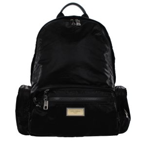 Dolce & Gabbana Black Nylon Backpack