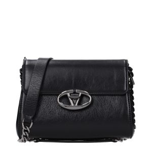 Valentino Garavani Black Leather Crossbody Bag