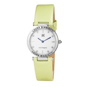 Laura Biagiotti Bicolor Leather Dress Watch