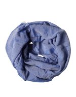 Dolce & Gabbana Blue Lace Stole Cotton Neck Wrap Shawl Scarf