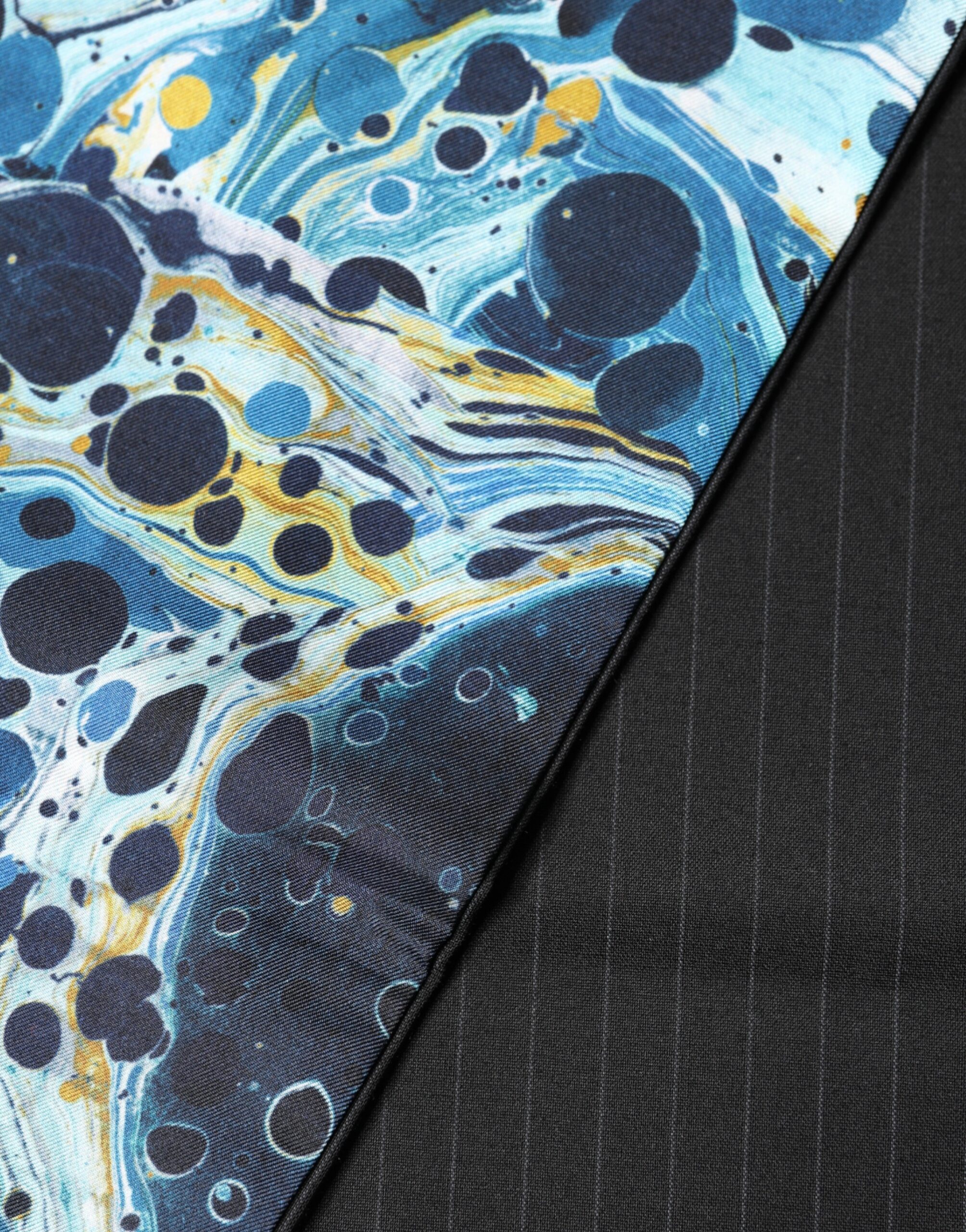 Dolce & Gabbana Multicolor Marble Neck Wrap Foulard Scarf - Image 4