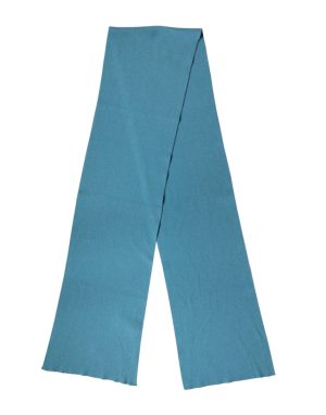 Dolce & Gabbana Blue Cashmere Knit Neck Wrap Shawl Scarf